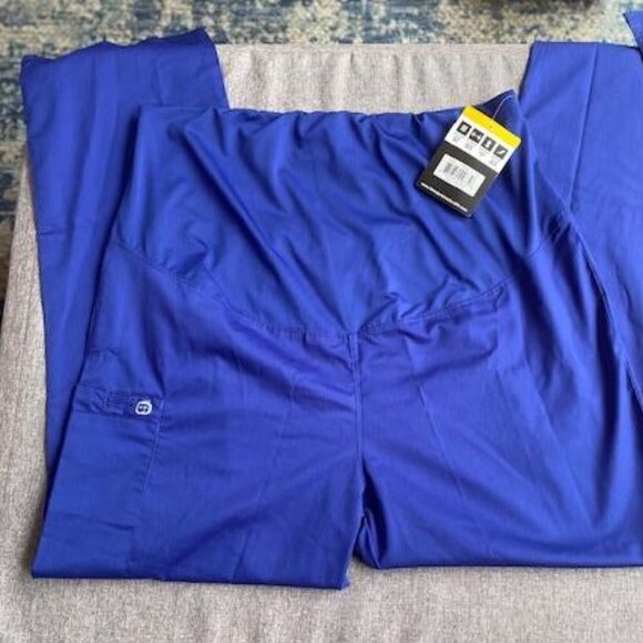 WonderWink Women's Wonderwork Maternity Cargo Pant, Large - Picture 1 of 7